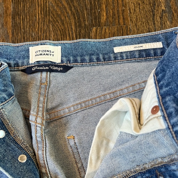 Great citizens of humanity condition distressed button up jeans - Picture 2 of 3